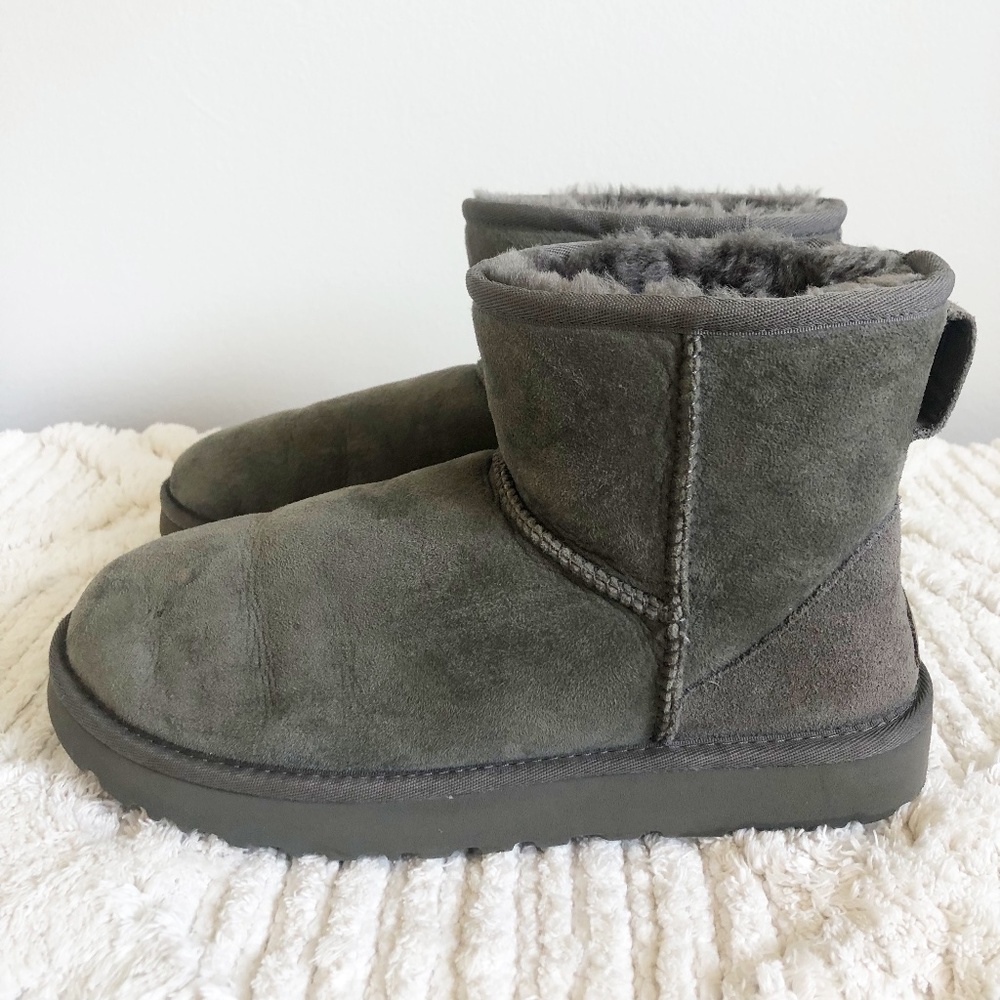UGG Classic Mini Boot - Color Gray - Size 9